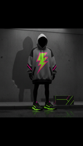 Oversized Shadow Graphic Hoodie