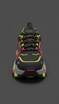 Chunky Neon-Edge Sneakers